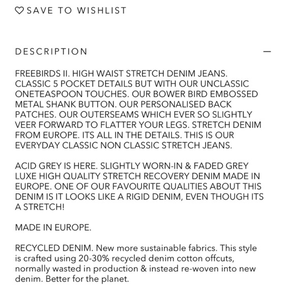 NWT One Teaspoon Acid Grey Skinny Jeans Size 28 - Picture 8 of 10